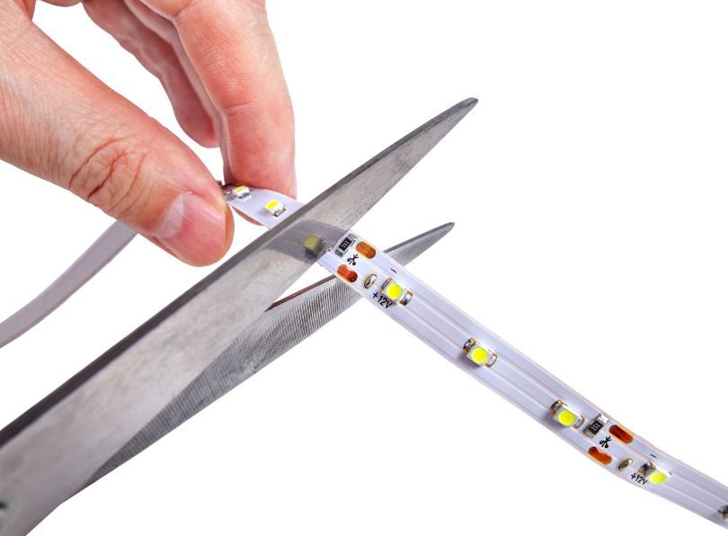 Cortar tiras de LED sin cometer errores